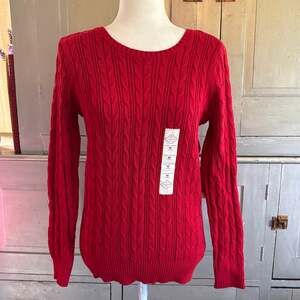 St John’s Bay cable knit sweater